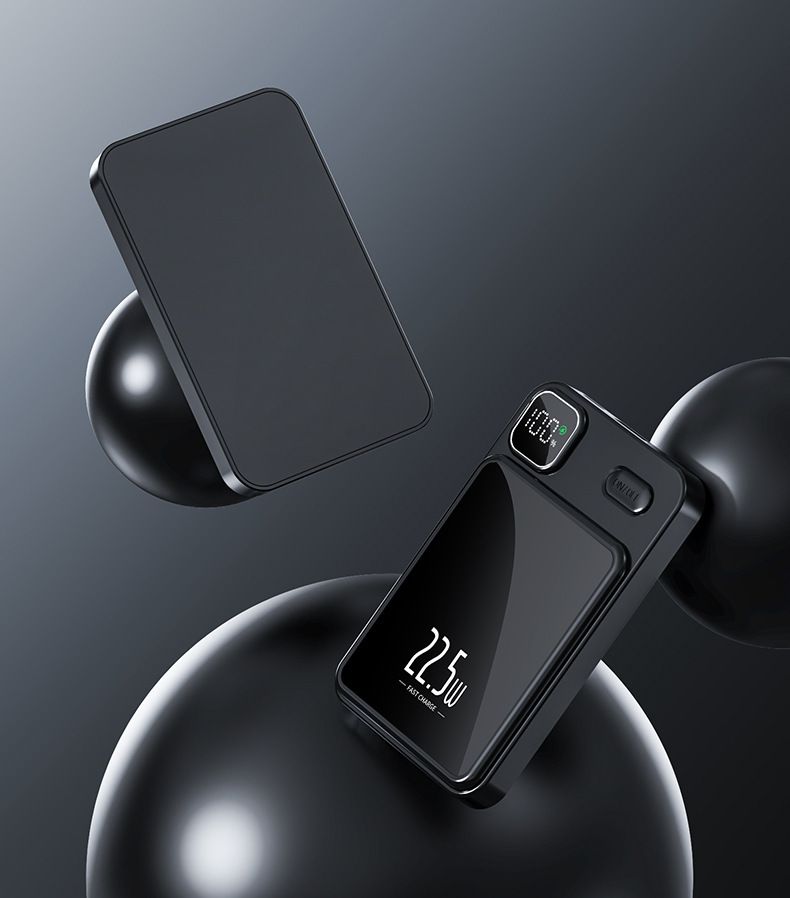 Magnetic Wireless Power Bank 20000mAh With PD22.5W Fast Charging, Slim Portable External Battery For IPhone & Android, Compatible With MagSafe_voghion.com