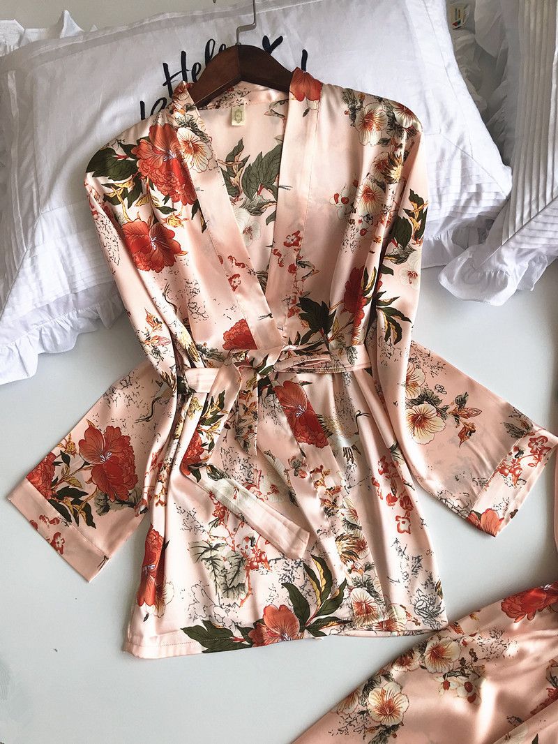 2024 New Colorful Home Furnishing Three piece Fashionable and Comfortable Lace Nightwear Set_voghion.com