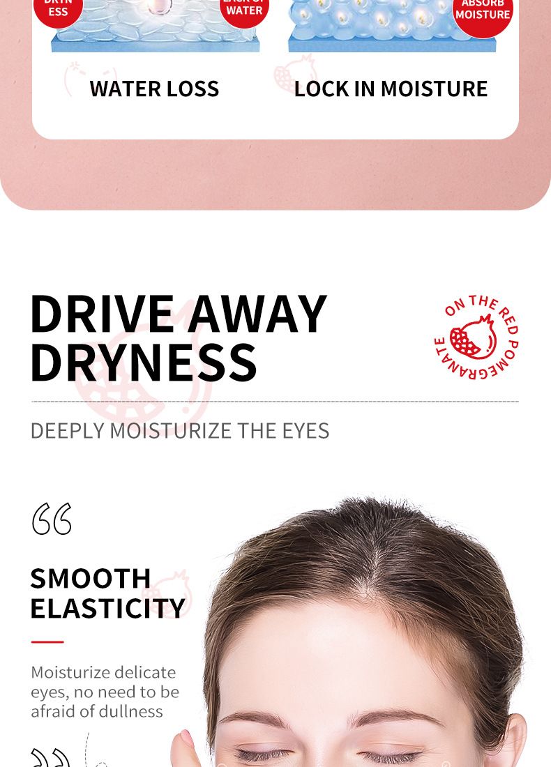 SADOER Pomegranate Fresh And Beautiful Eye Cream 20g Moisturizing And Moisturizing Eye Skin Care Products_voghion.com