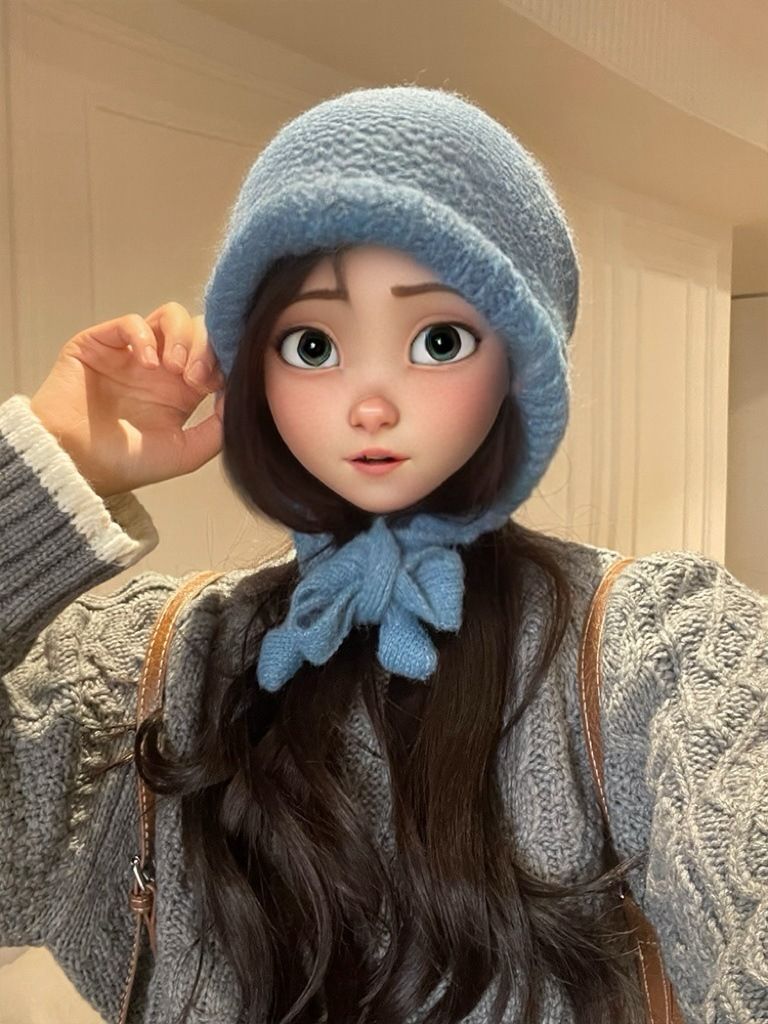 Solid color balaclava women's winter Korean version versatile ear protection, cold resistant woolen hat, thick and warm_voghion.com
