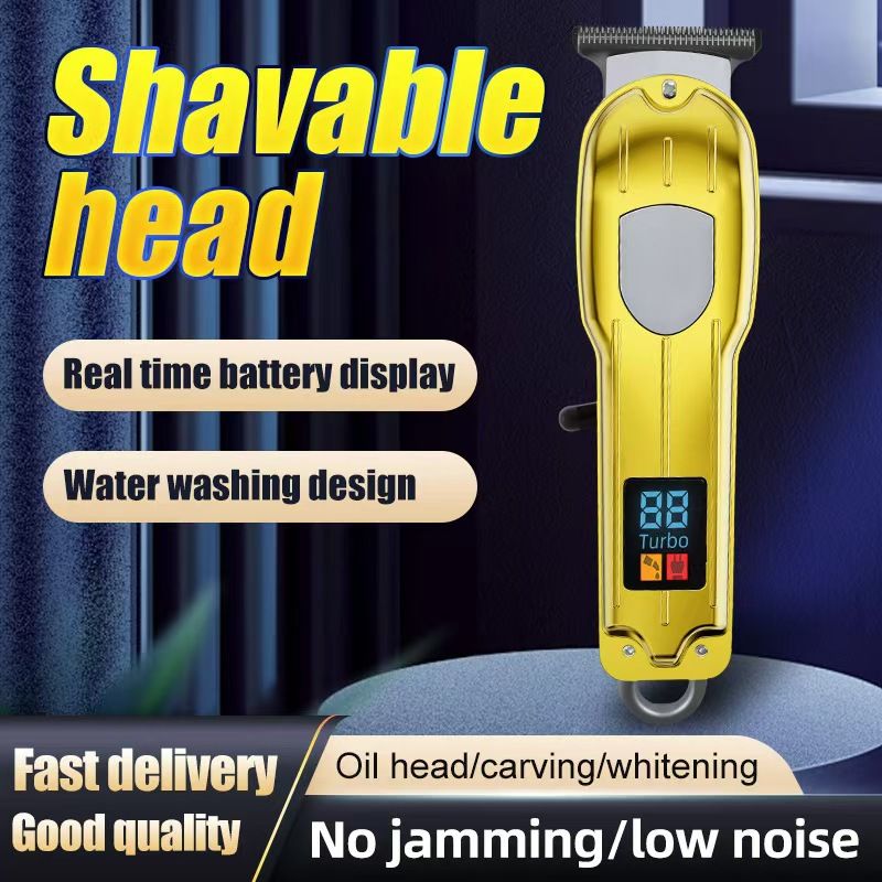 Professional Cordless Hair Clipper For Men & Women - Rechargeable Titanium Alloy Blade, Adjustable, Quiet, Waterproof, For Home & Pet Grooming_voghion.com