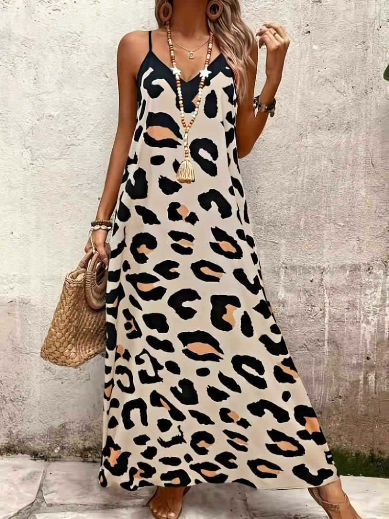 Sleeveless Casual New Women's Leopard Print Camisole_voghion.com