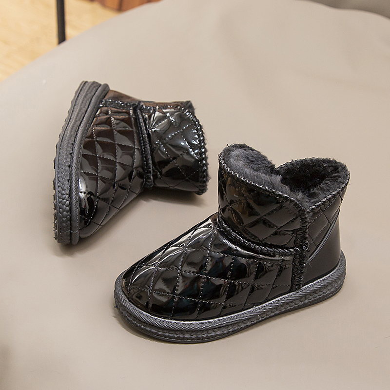 Mädchen-Schneestiefel, leicht, rutschfest, mittelhohe Winterschuhe für kleine und große Kinder_voghion.com