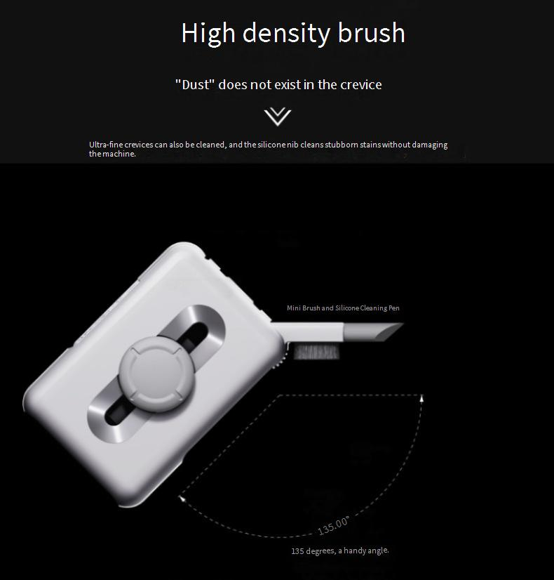 Căști Bluetooth 8 în 1 multifuncționale Bluetooth headset curățare stilou tastatură computer îndepărtarea prafului perie set digital telefon mobil_voghion.com