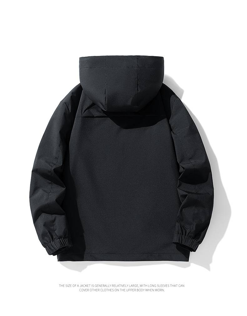 Leichte, wasserdichte Windjacke mit Kapuze für Herren – atmungsaktiver Outdoor-Sportmantel zum Wandern, Laufen und für den Alltag_voghion.com