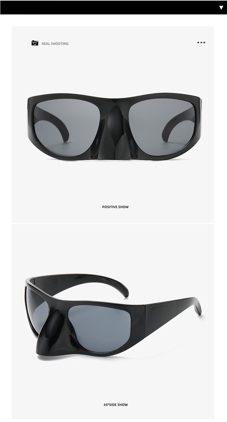 Y2K Mark Designer Iwwerdimensionéiert Vogelnues Maskéiert Sonnebrëller Fraen Fir Männer Trend Sonnebrëller Vintage Moud Brëll_voghion.com