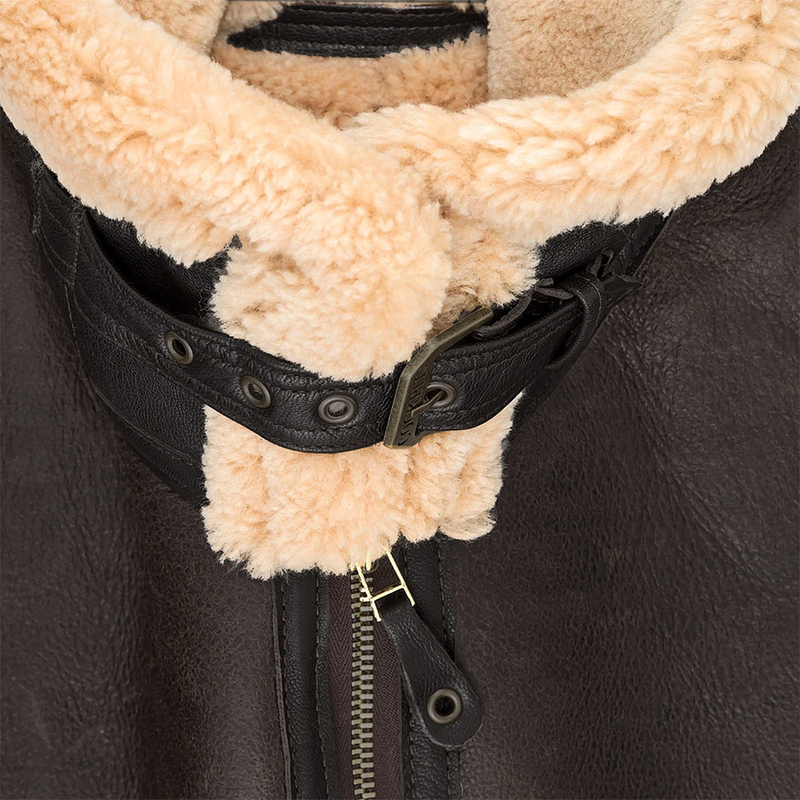 Herrkläder päls en tjock kors tung läderrock päls en_voghion.com
