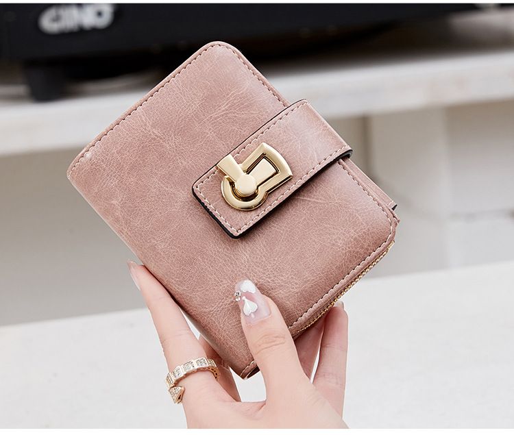 Women's Wallet & Men's Wallet Rfid Anti-theft Brush Ladies Wallet Zipper Wallet Coin Purse Lock Short Wallet_voghion.com