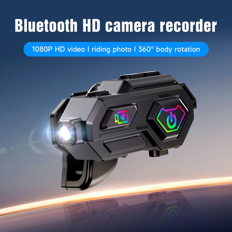Motorcycle Cycling Helmet Bluetooth Headphones Moto App Video Camera Recording & FM Radio TF Card Recorder Intercom Call Headset_voghion.com