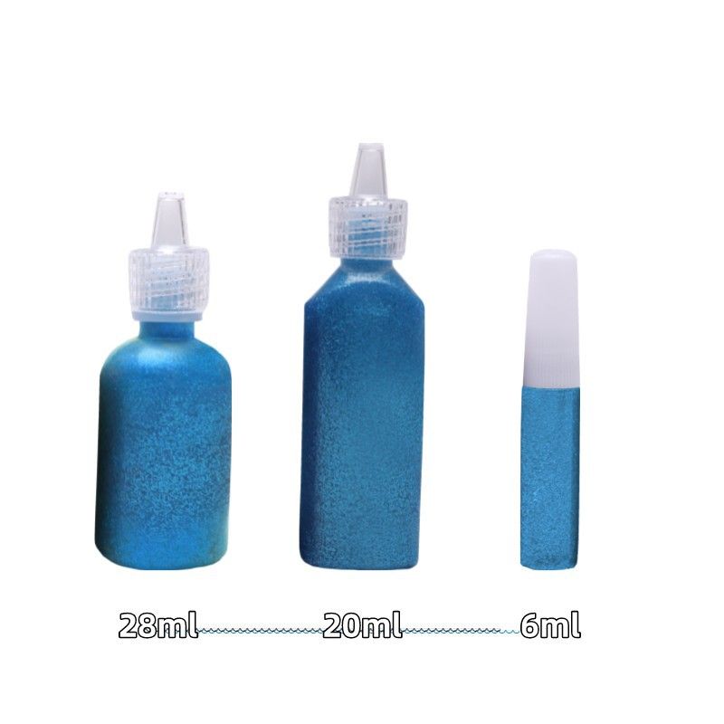 Spot flash glue DIY handmade creative glitter powder glue stereo glue pen viscous wholesale_voghion.com