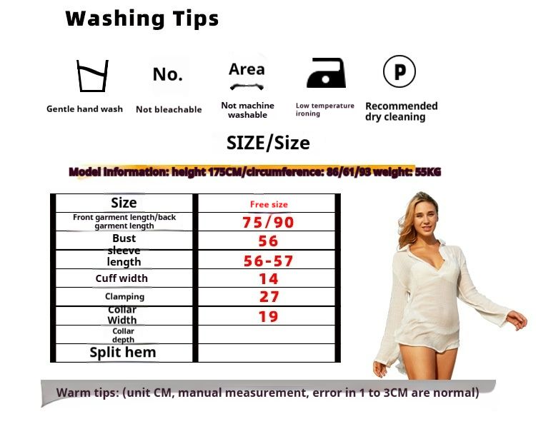 2025 Sommer Neues Langarm-Strandhemd Leichte lässige Bademode Bikini Sonnenschutz-Vertuschung für Frauen_voghion.com