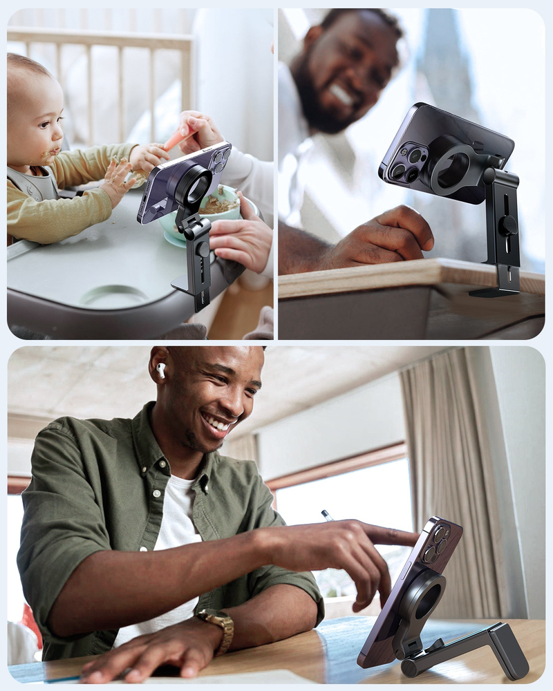 Magnetic Mobile Phone Holder - 360 ° Rotation, Portable Hands-free, Suitable For IPhone 12/13/14/15, Samsung And Other Mobile Phones_voghion.com