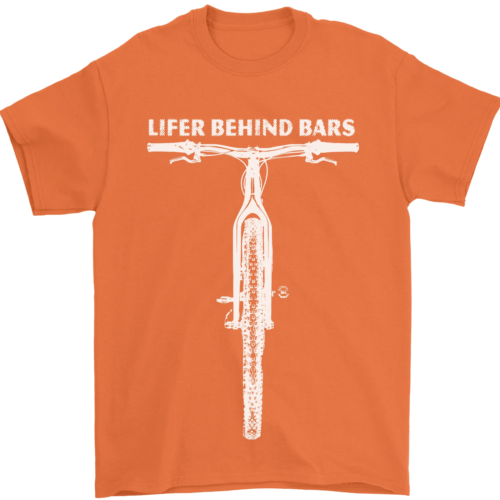 T-shirt da uomo divertente Lifer Behind Bars Cycling Cyclist 100% cotone_voghion.com