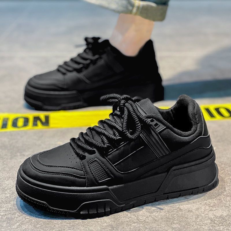 Scarpe da uomo autunnali nuove traspiranti bianche di design di nicchia versatili per giovani sportivi con suola spessa casual da uomo_voghion.com