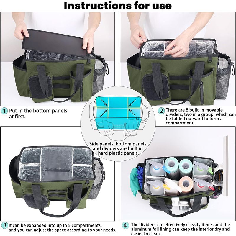 Organizador de viaje multifuncional tipo cubo: bolsas ligeras de tela Oxford 600D para guardar ropa, zapatos y accesorios._voghion.com