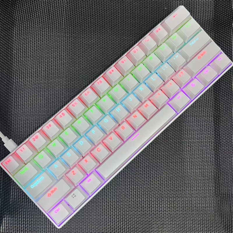 CyberGear Kabelgebundene Tastatur mit 87 Tasten für Gaming und E-Sport mit RGB-Beleuchtung, mechanischen Werksschaltern und exklusivem Cross-Border-Vertrag._voghion.com