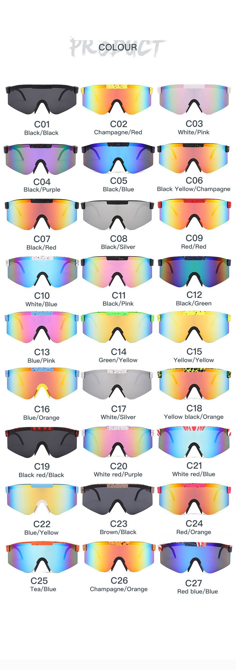 Cycg Outdoor sunglasses High-end sports Bright coated wilderness hiking glasses_voghion.com