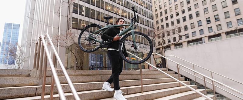 Vélo électrique de ville en fibre de carbone Engwe MapFour N1 Air ST 250 W pour femme avec capteur de couple et batterie 36 V 10 Ah_voghion.com