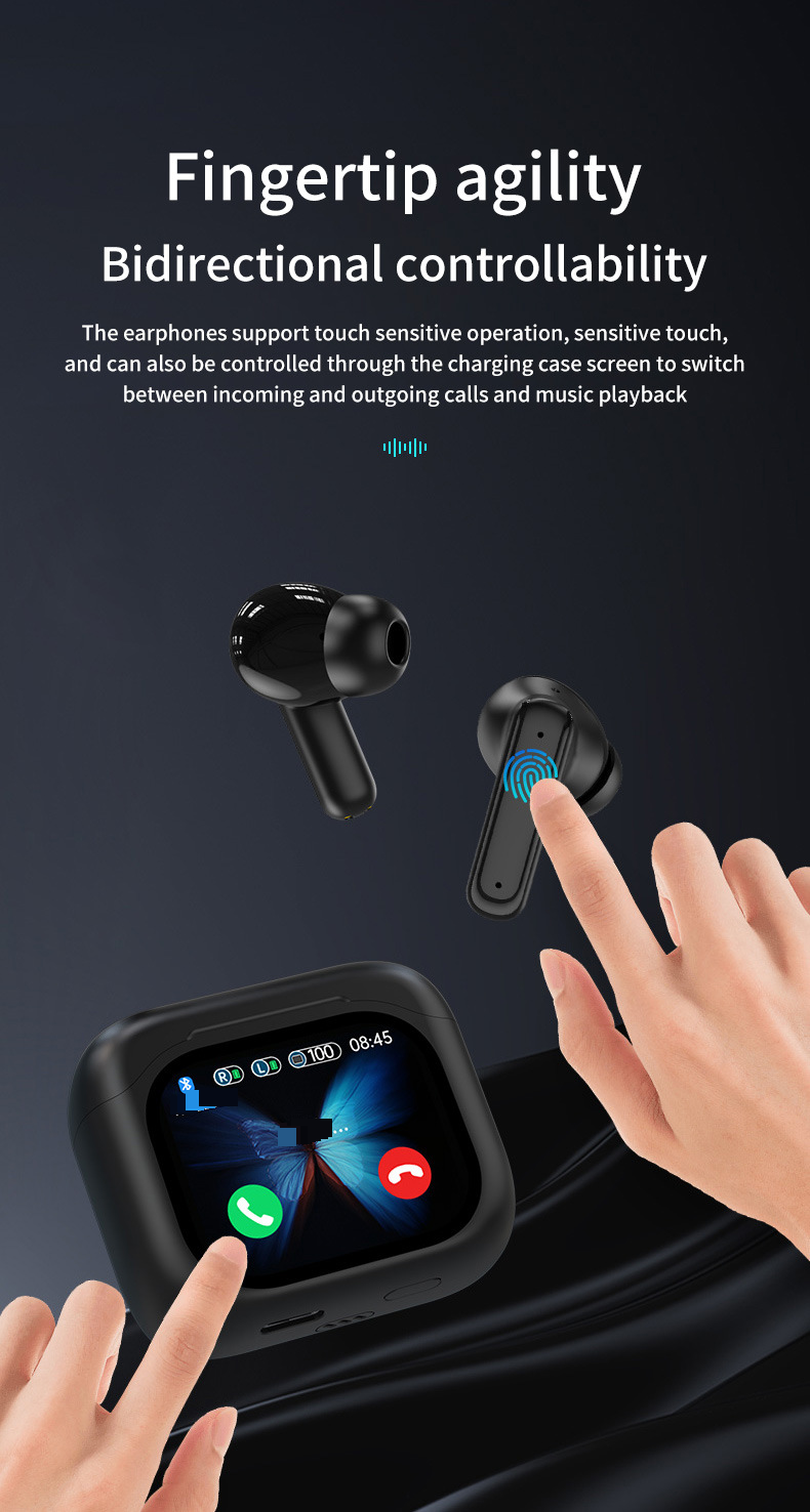 Traduttore Auricolare Bluetooth intelligente Traduttore Interpretazione simultanea Ascolto chiamate Bluetooth Auricolare per traduzione Bluetooth_voghion.com
