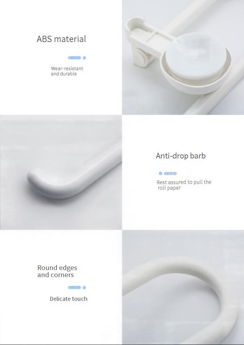 Kitchen Paper Towel Holder - No Drill Wall Mount For Paper Rolls, Plastic Wrap & Cloth Storage_voghion.com