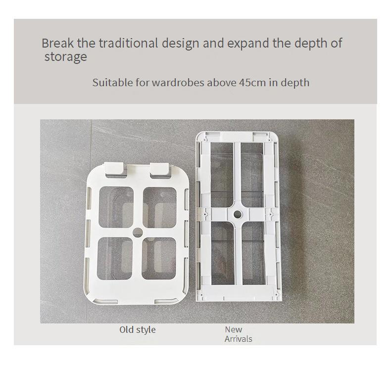 Organizer per biancheria intima e calzini da appendere - Contenitore trasparente per cassetti per guardaroba (45 scomparti, design trasparente salvaspazio, facile accesso)_voghion.com