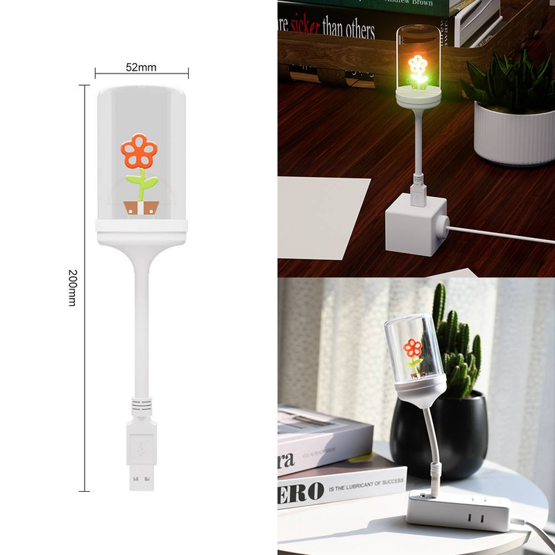 Luce notturna a LED USB in stile vintage con lampadine decorative a filamento - Dimmerabile, a risparmio energetico, portatile per camera da letto, cameretta dei bambini, ufficio_voghion.com