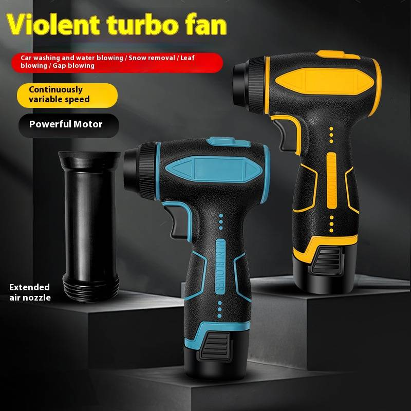 16.8V Cordless Handheld Blower, High-Power 4.0 Turbo Fan For Dust & Water Blowing, Portable & Powerful For Outdoor/Workshop Cleaning_voghion.com
