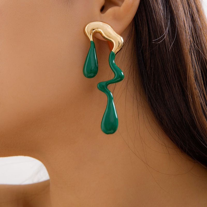Boucles d'oreilles géométriques pour femmes et filles, grande mode, goutte d'eau irrégulière, minimalisme, boucles d'oreilles modernes en métal, boucles d'oreilles hypoallergéniques, bijoux tendance, cadeaux_voghion.com