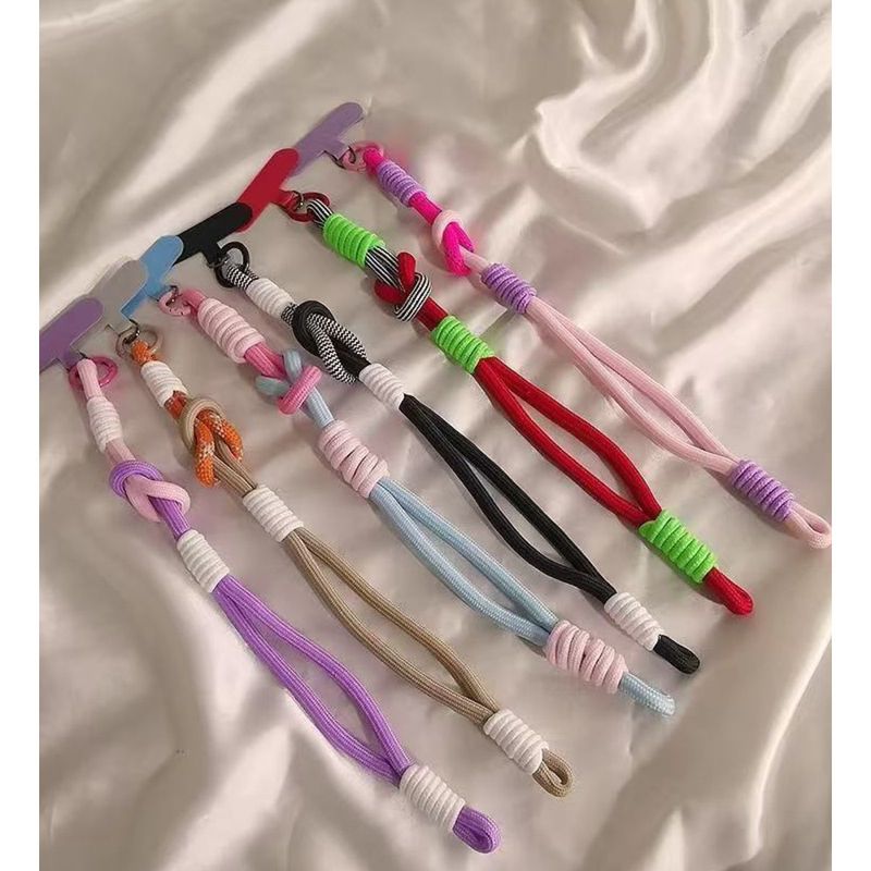 Nuovo cordino universale corto e resistente, doppio uso, custodia protettiva con anello per dito e portachiavi_voghion.com