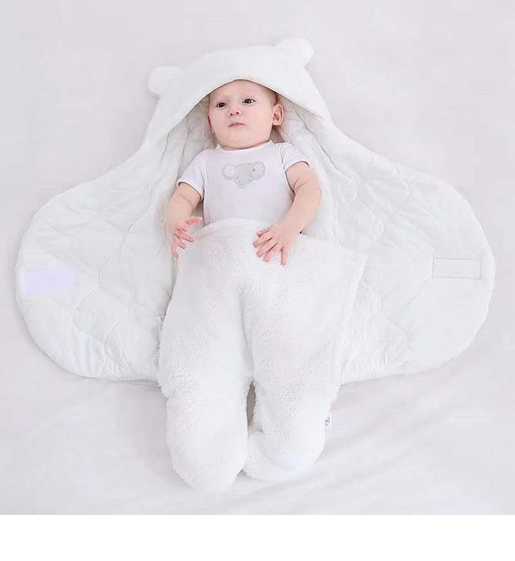 Mantas suaves para recién nacidos, saco de dormir para bebés, saco de dormir grueso para bebés de 0 a 9 meses_voghion.com