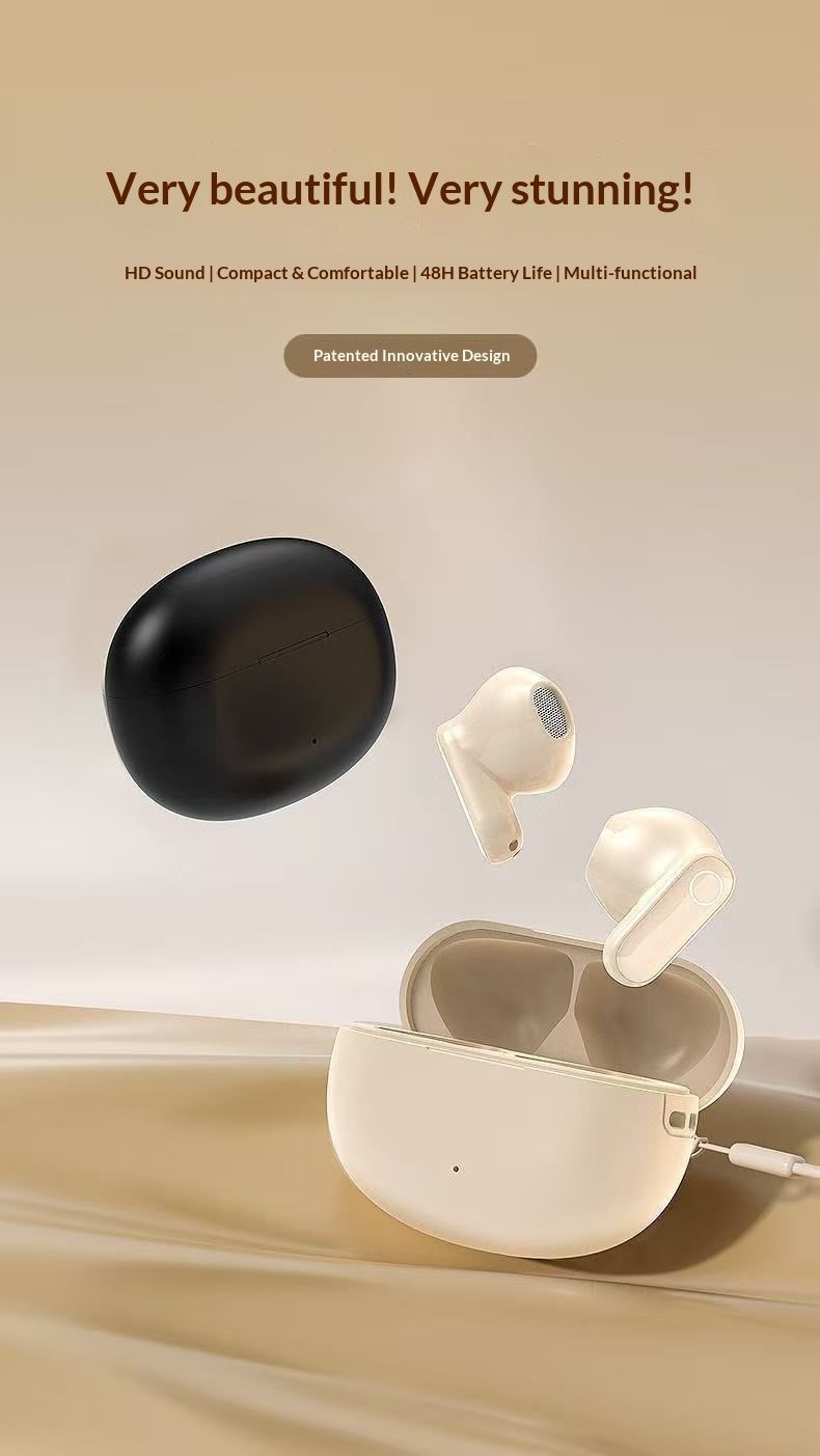 True Wireless Bluetooth Earbuds In-Ear Long Battery Life Power Gaming Sports Clip High Sound Quality 2025 New Model_voghion.com