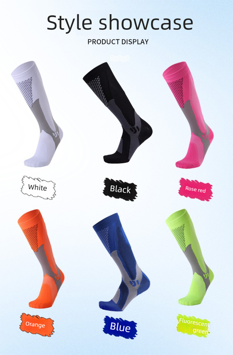 Profeional Fitne Compreion Calf Adult Breathable Long Running Marathon Cycling High Elatic Gradient Preure_voghion.com