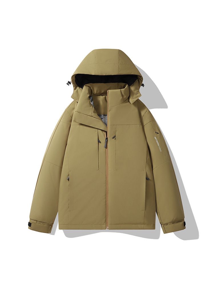 Giacca da lavoro in softshell spessa, antivento, impermeabile e calda, da uomo, in grafene, per escursioni all'aperto, in cotone_voghion.com