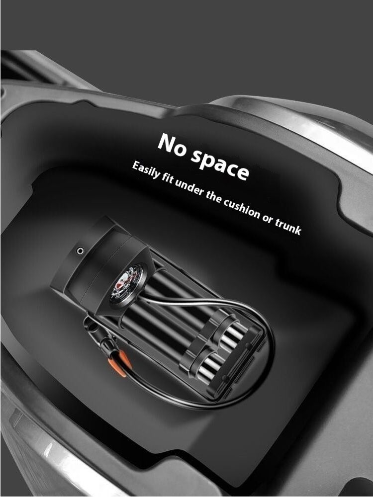 Elektrische fahrzeug hochdruck fuß multifunktionale tragbare dreirad, inflation pumpe, auto, motorrad, andere_voghion.com