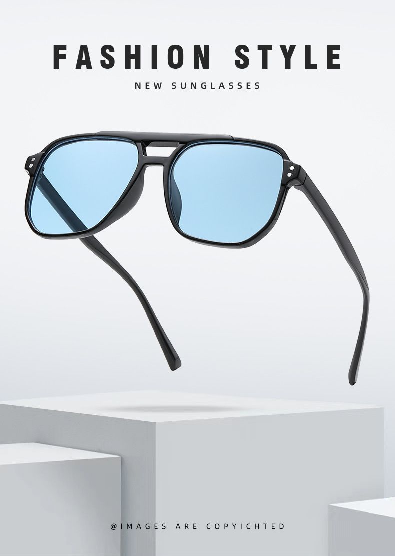 Fashion Classic Sunglasses Men Outdoor Sun Glasses Women New Large Frame Retro Trend Plastic Brand Designer Eyewear_voghion.com