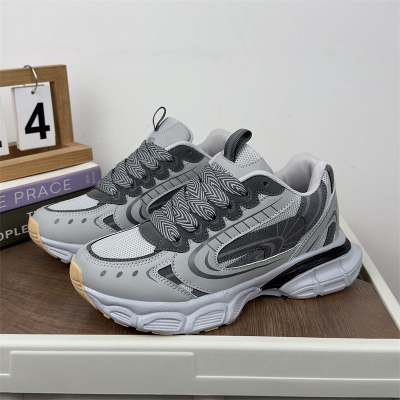 Sneakers casual con suola spessa e rialzo per donna e uomo, primavera-autunno 2024, nuove scarpe stile college_voghion.com