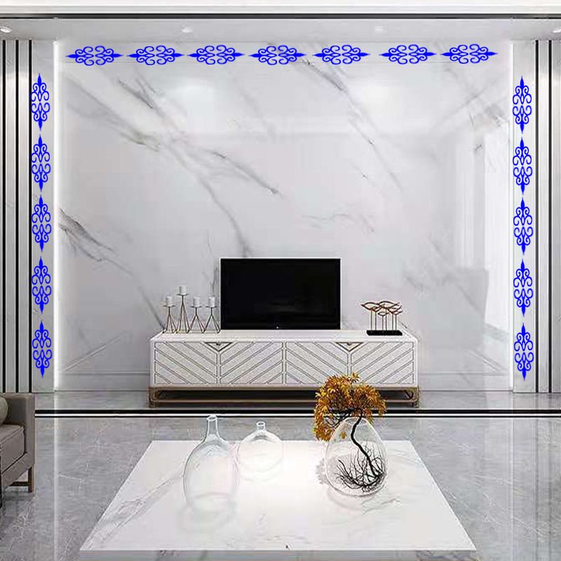 Adhesivo de pared tridimensional acrílico, decoración de cintura para fondo de sofá y TV de sala de estar, adhesivo de espejo_voghion.com