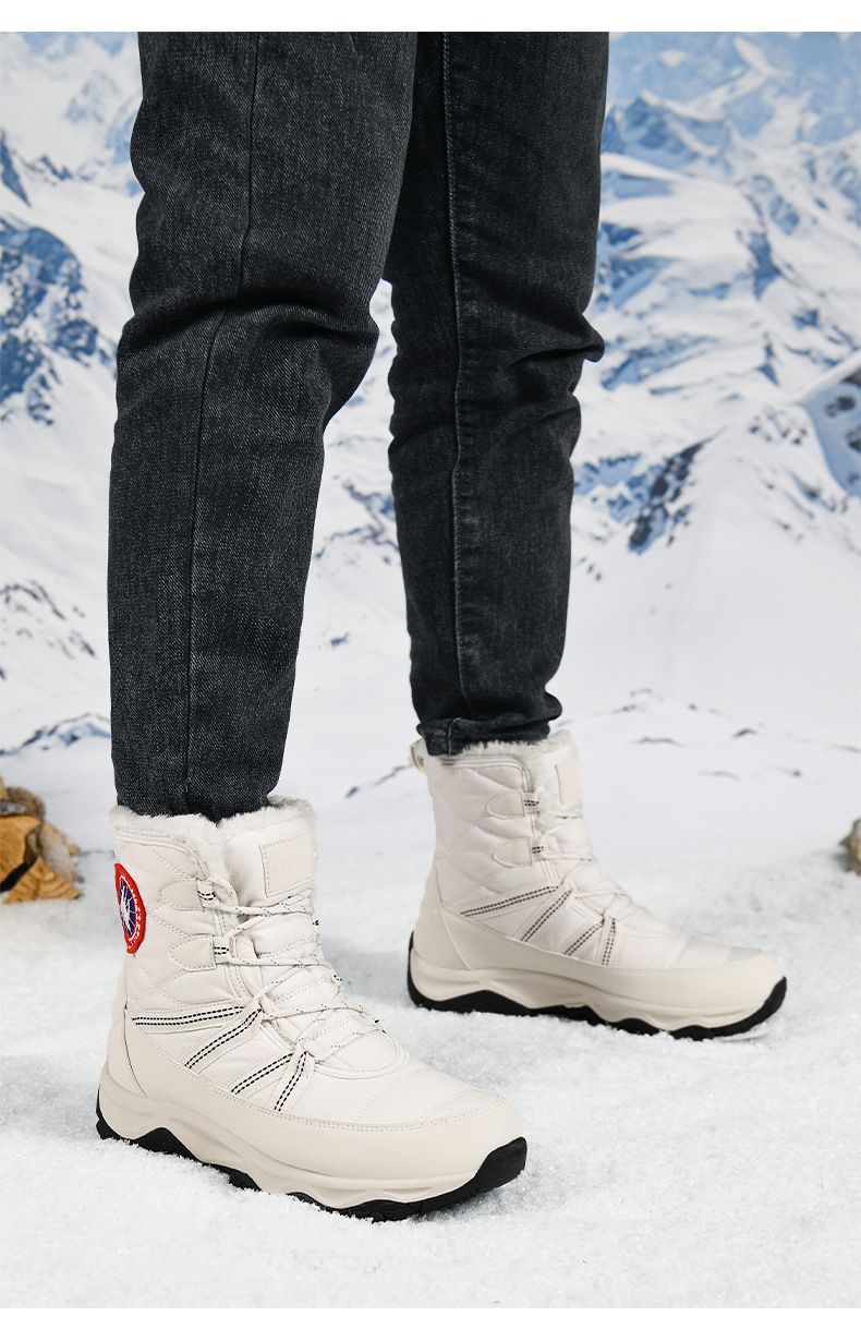 BUFFNY Unisex Winter Sneeuwlaarzen Waterdichte Slipvaste Geïsoleerde Koppelsschoenen Met Kunstbont Voering Voor Buitenactiviteiten_voghion.com