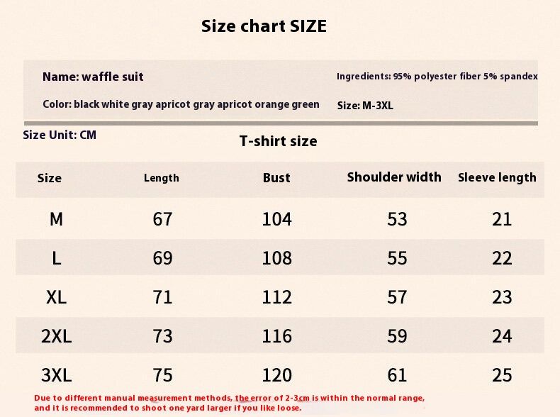 Moški komplet s kratkimi rokavi in vaflji za poletje in prosti čas, pulover, majica s kratkimi rokavi_voghion.com