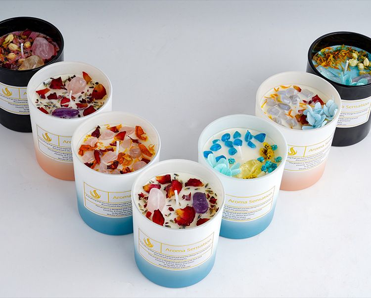 Sojawachs Handgemachte Aromatherapie Kerze Hochwertiger, lang anhaltender Duft Geburtstagsgeschenk_voghion.com