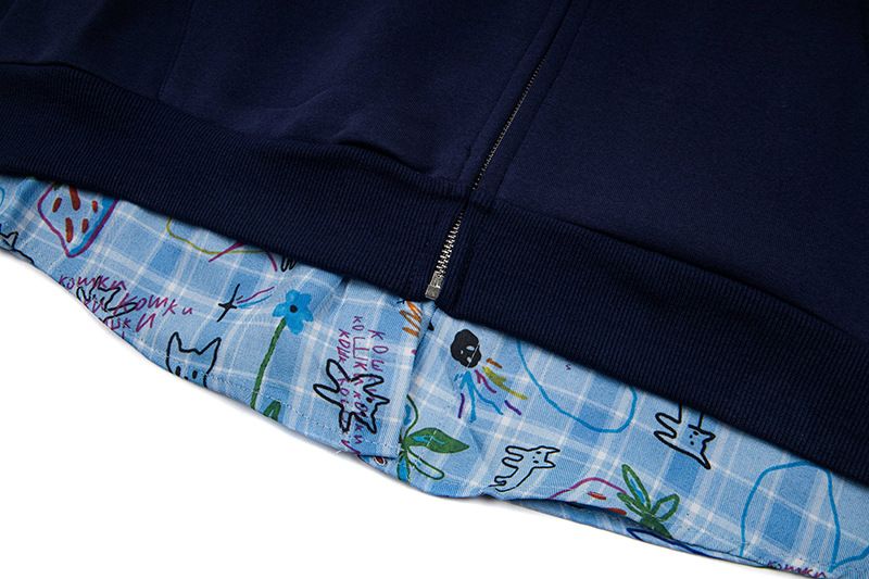 American Puppy Embroidery Patchwork Hooded Sweatshirt Cardigan For Men And Women 2025 Autumn Lazy Style Zipper Jacket_voghion.com