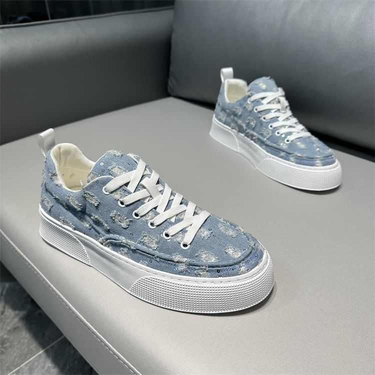 Trendy Herren Sommer neue Low Cut Pailletten Stoffoberfläche, bequeme lässige Boardschuhe mit weicher Sohle_voghion.com