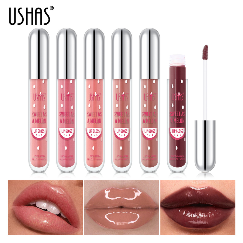 USHAS Moisturizing Lip Oil 12 Color Pearl Shining New Product Brightens Up_voghion.com