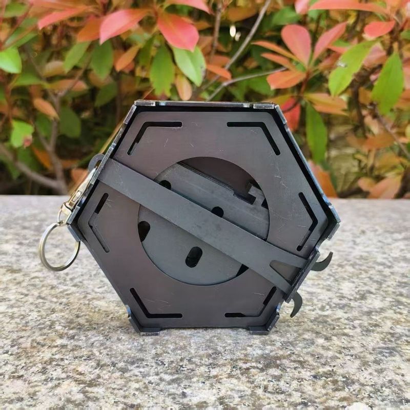 Stufa a carbone portatile per preparare il tè, campeggio all'aperto, può bruciare legna, carbone, alcol, olio ecologico_voghion.com