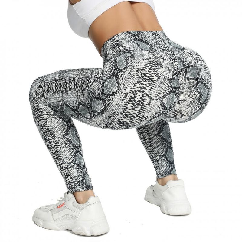 Women's yoga Pants Leopard Print Large Size Printed Pocket Slim Butt Lifting Sports Yoga Pants Leggings XY6645_voghion.com