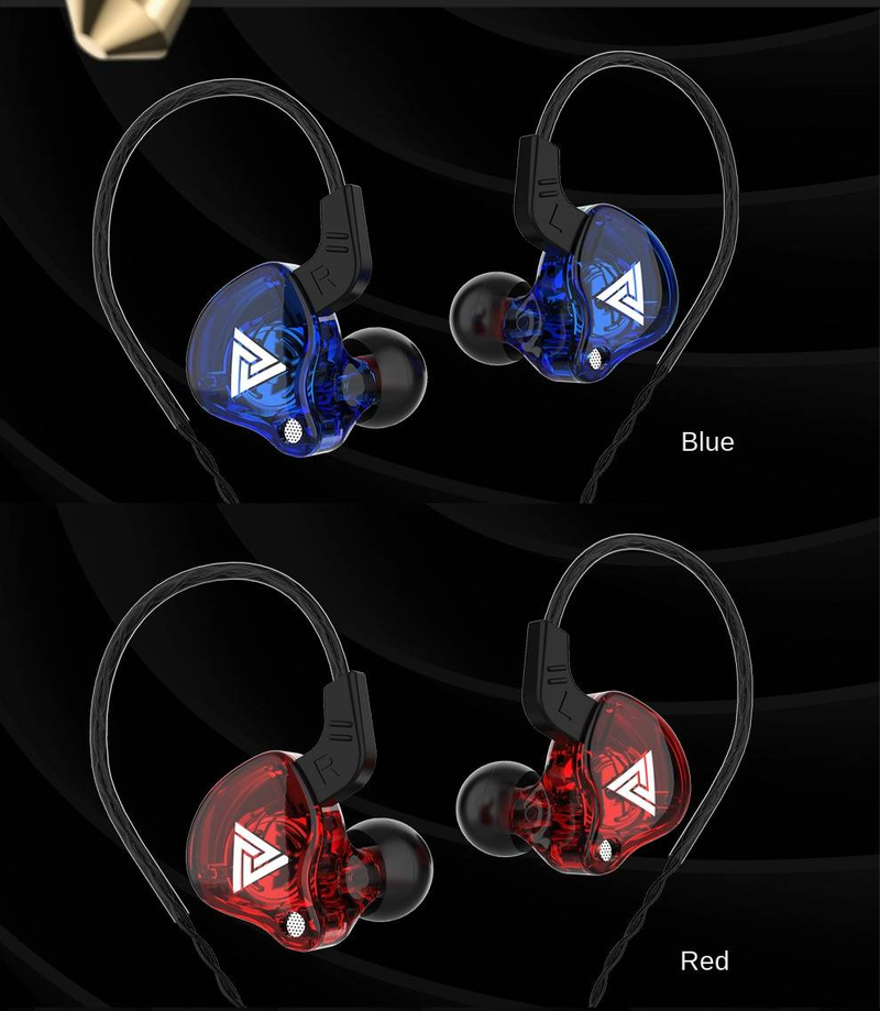 QKZ AK6 è dotato di controllo in-ear in-line con microfono e cuffie multicolori_voghion.com
