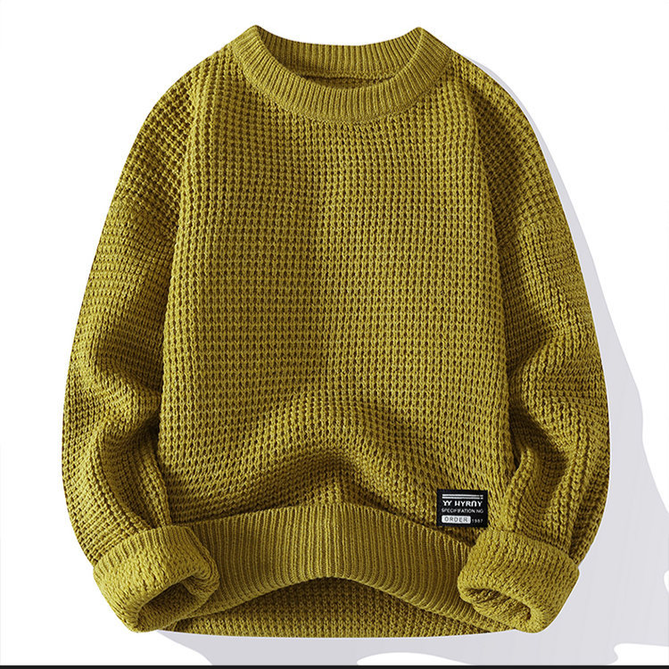 Herrenbekleidung Generation Herbst und Winter Pullover Pullover 2024 neuer Rundhals dicke Nadel Herrenpullover Retro-Qualität_voghion.com