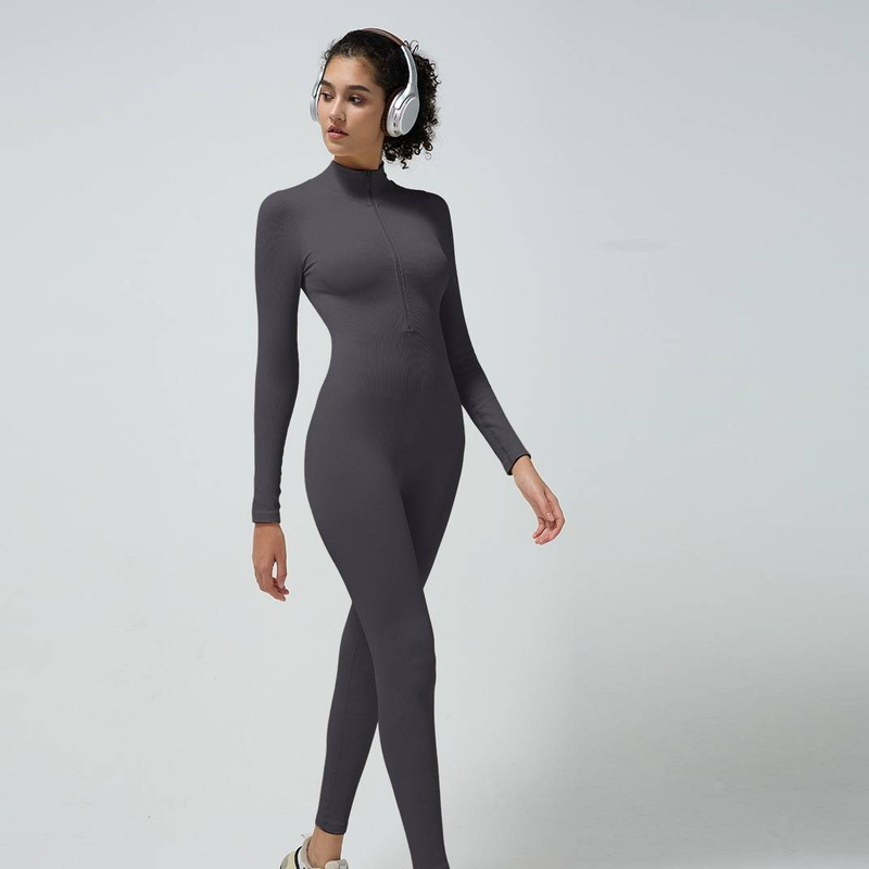 Women's Clothing New Thread High Intensity Training One Piece Yoga Suit Without Chest Pad Sports Slim Women's Jumpsuit_voghion.com