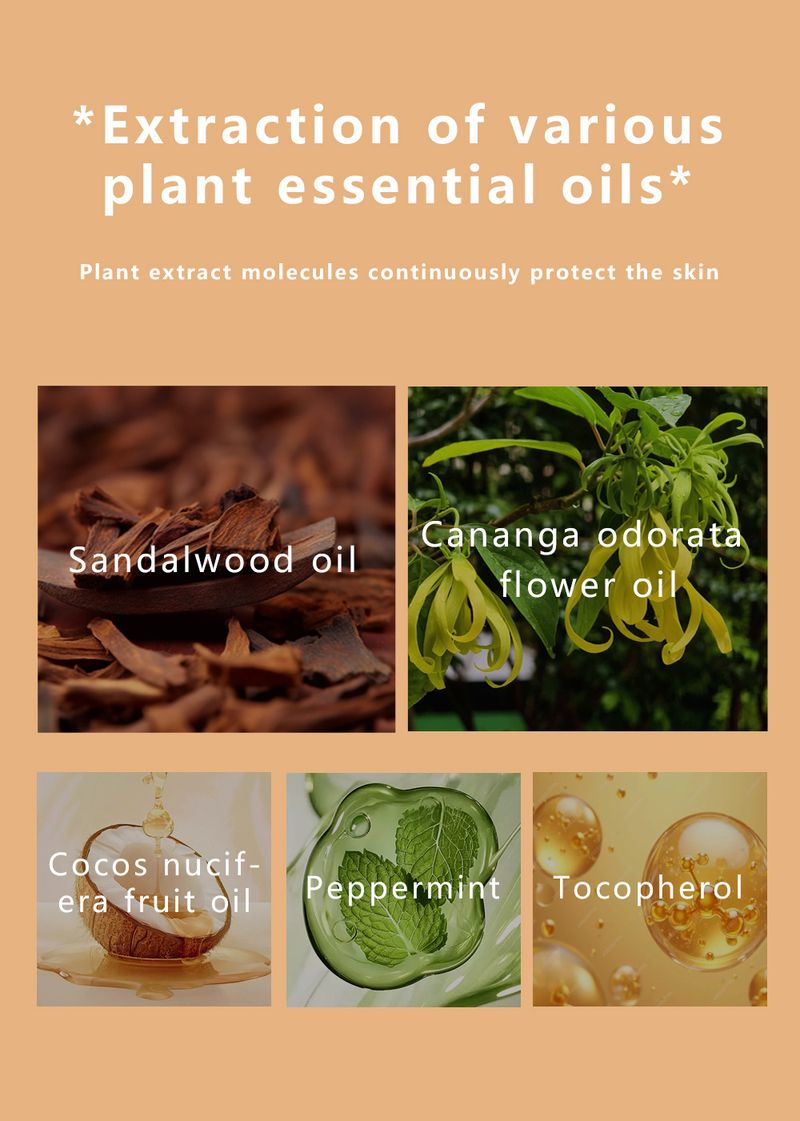 Masaż w rolce Causone Sandalwood Ylang 10 ml*2 sztuki, aromatyczne ekstrakty roślinne, uniwersalny, łatwy w użyciu, łożysko kulkowe_voghion.com