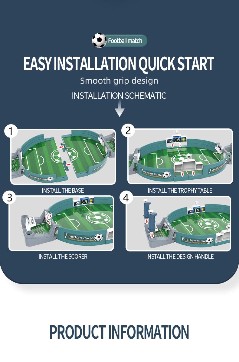 Large Football Table Children's Educational Game Toy Two-man Match Parent-child Interactive Football Table Game Toys_voghion.com